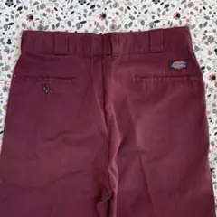 31×33 USA製 Dickies ワークパンツ バーガンディ　90s 雰囲気