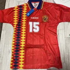 adidas スペイン代表 ユニフォーム ゲームシャツ 94年W杯 復刻 - メルカリ