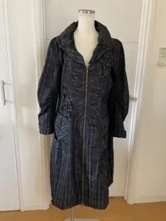 bel paci ベルパーチ　お花モチーフ　チェック柄　スプリングコート　コート bel paci ベルパーチ お花モチーフ チェック柄 スプリングコート