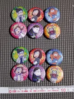 おそ松さん☆キャラクター缶バッジ☆6種12個セット☆直径約3センチ