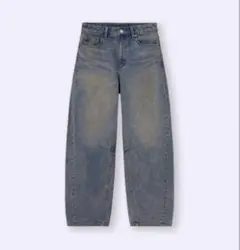 GU バレルレッグジーンズ　Sサイズ 67 BLUE 丈　標準