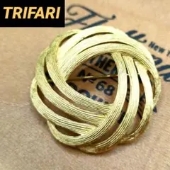 TRIFARI トリファリ ヴィンテージ ブローチ ゴールド アクセサリー