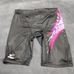 MIZUNO 高速水着 競泳水着 ハーフスパッツ 美品 マイティライン⑨