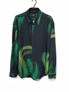 UNITED TOKYO 総柄シャツ グリーン Sサイズ　値下げ依頼歓迎のサムネイル