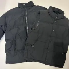 【美品】GU ダウンジャケット ダウン ダウンベストブラック セットのサムネイル
