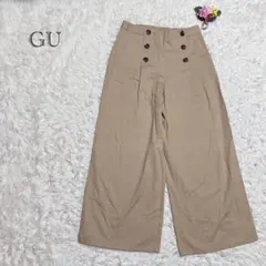 ハイウエスト ガウチョパンツ