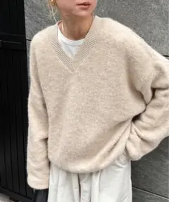 by muni:r バイムニール スリットブックルニット Ameri VINTAGE - by muni:r バイムニール スリットブックルニットの