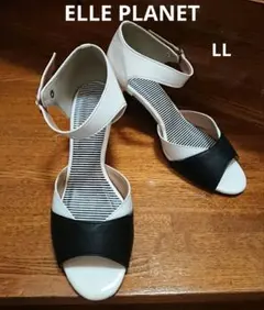 ELLE PLANET 前開き ストラップ付 パンプス LL(夏物)のサムネイル