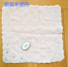 TOCCA トッカ 花柄 タオルハンカチ ピンク 未使用新品
