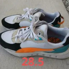 Puma スニーカー ホワイト/ブラック/オレンジ/28.5センチ