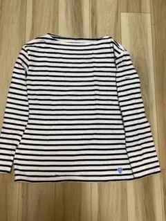 ORCIVAL ストライプ 長袖カットソー 白/黒 サイズ5