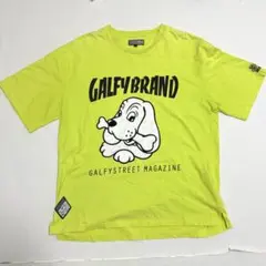 ガルフィー GALFY ビッグロゴ Tシャツ 蛍光グリーン XLサイズのサムネイル