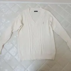 イーストボーイ ヴィーナス★ スクール 　白　セーター 刺繍　綿１００％