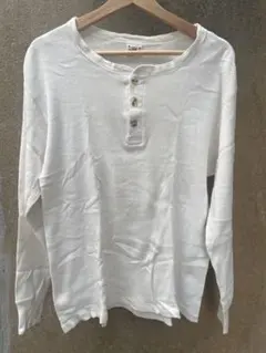 HELMUT LANG ヘンリーネック Tシャツ ホワイト S - メルカリ