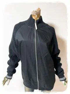 ☘️T20549☘️adidas ニット切替ジップアップジャケット L