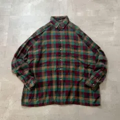 90sVINTAGEVAN HEUSENチェックネルシャツXLユニセックス好配色