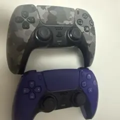 【ジャンク品】PS5用DualSenseコントローラー　カモ、ブルー