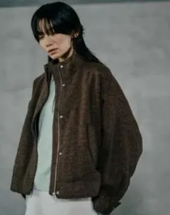 今季新品★ LEPSIM　スライバーBIGブルゾン　モノトーンブラウン