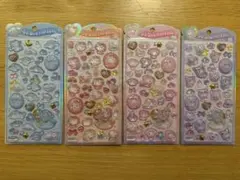 うるちゅるポップシール　シナモロール　ハローキティ　マイメロディ　クロミ