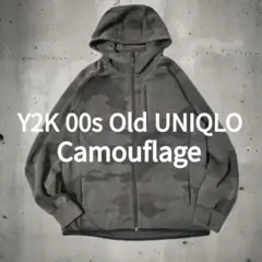 Y2K 00s オールドユニクロ カモフラージュ パーカー フェード