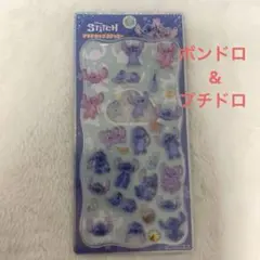 ボンボンドロップシール　プチドロップステッカー　スティッチ　stitch カミオ