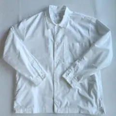 無印 MUJI Labo　シャツジャケット　コーチジャケット　ホワイト L-XL