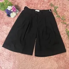 soerte 2タックワイドハーフパンツ グルカショーツ　サイズ1 S 黒のサムネイル
