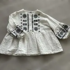 BREEZE 刺繍入りフレア袖ブラウス 90 チュニック