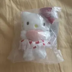 海外限定 ハローキティ マスコット ぬいぐるみ キーホルダー ハート 新品