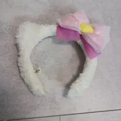 USJ ファー付きカチューシャ ピンクリボン