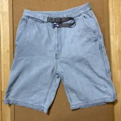 ノースフェイスパープルレーベル　デニムフィールドショーツ　サイズ32 ユーズド