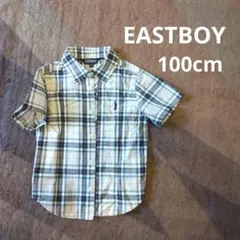 EASTBOY 半袖チェック Yシャツ 100