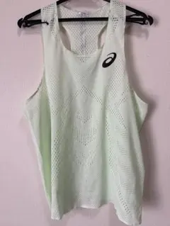 アシックス TRACKELITEACTIBREEZEシングレット 黄緑