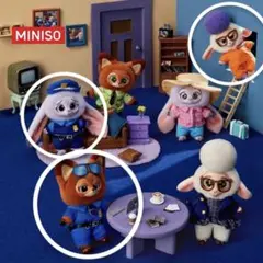 miniso zootopia ニック ジュディ ベルウェザー 3点セット