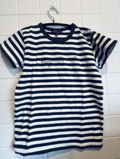 美品アニエスベー　12ans ボーダーTシャツ ロゴ 半袖のサムネイル