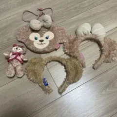 ダッフィー、シェリーメイカチューシャ・ぬいぐるみセット