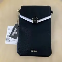 MARY QUANT スマホショルダーバッグ ブラック