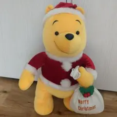 くまのプーさん サンタぬいぐるみ 約30cm