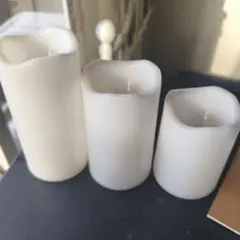 LEDキャンドル 3個セット ホワイト