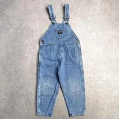 【美品】キッズ 80sUSA古着オシュコシュオーバーオールTalon 115cm
