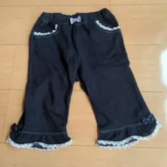 anyFAM １１０サイズ ダークデニム フレアハーフパンツ