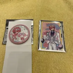 にじさんじ 赤城ウェン　サンリオ　缶バッジ　ランダムフォト風カード