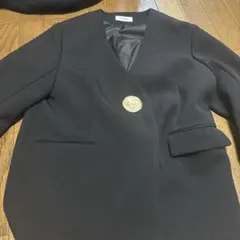SNIDEL ノーカラージャケット ブラックのサムネイル