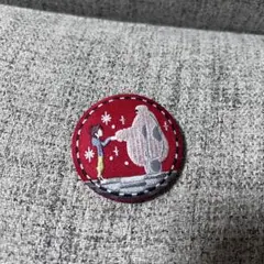 ディズニー　刺繍缶バッジ　ベイマックス