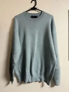 green label relaxing スウェットライク クルーネック ニット