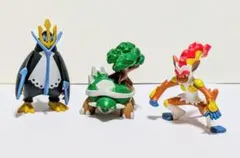 ポケモン フィギュア ゴウカザル、ドダイトス、エンペルト 御三家最終進化セット
