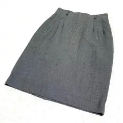 グレー タイトスカート ポケットなし　オフィス 後スリット　裏地　伸縮性