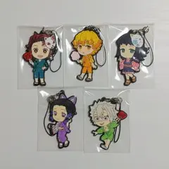 鬼滅の刃 一番くじ ～参～ ラバーストラップ 5個セット