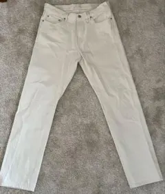 UNIQLO セルビッジ　オフホワイト ストレートデニム　サイズ32