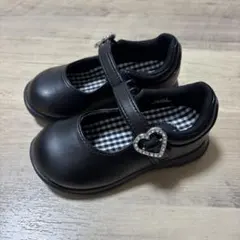 MOONSTAR フォーマルシューズ ブラック ハートチャーム付 15.0cm